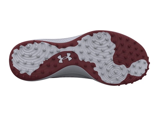 Under Armour Charged Yard Turf Baseball Shoes Maroon White 3025593-600 Men 13 Yard Turf Baseball Shoes – Sports Basement main image 4