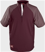 Rawlings Youth Color Sync Short Sleeve Cage Jacket YCSSSJ2 MAROON Pocket