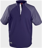 Rawlings Youth Color Sync Short Sleeve Cage Jacket YCSSSJ2 PURPLE Pocket