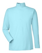 Nautica Men's Saltwater Quarter-Zip Pullover N17924 SEA MIST Pocket