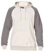 J America Adult Vintage Tricolor Hoodie 8886 ANTIQUE WHITE-SMOKE Front