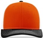 Richardson 112 Twill Mesh Snapback Trucker Caps ORANGE/WHITE/BLACK (TRI-COLOR) Front