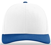 Richardson 112 Twill Mesh Snapback Trucker Caps WHITE/ROYAL (COMBO) Front