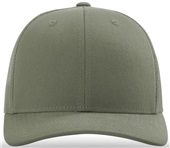 Richardson 112 Twill Mesh Snapback Trucker Caps LODEN (SOLID) Front