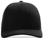 Richardson 112 Twill Mesh Snapback Trucker Caps BLACK (SOLID) Front