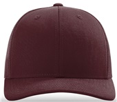 Richardson 112 Twill Mesh Snapback Trucker Caps MAROON (SOLID) Front