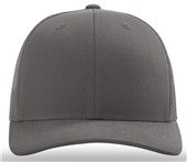 Richardson 112 Twill Mesh Snapback Trucker Caps CHARCOAL (SOLID) Front