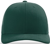 Richardson 112 Twill Mesh Snapback Trucker Caps DARK GREEN (SOLID) Front