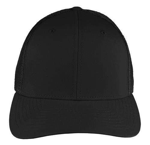 Richardson 110 Mesh Back Flexfit Caps (SOLID)BLACK 