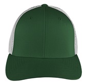 Richardson 110 Mesh Back Flexfit Caps (STAND.) DK GREEN CROWN & VISOR/WHITE BACK Front