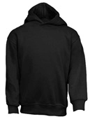 Toddler Fleece Hoodie Pullover BLACK Front