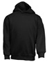 Toddler Fleece Hoodie Pullover BLACK Front