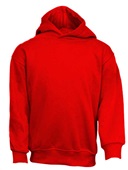Toddler Fleece Hoodie Pullover RED Front