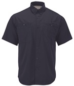Paragon Adult Hatteras Woven Short Sleeve Performance Fishing Shirt 700 NAVY Pocket