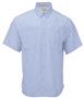 Paragon Adult Hatteras Woven Short Sleeve Performance Fishing Shirt 700 BLUE MIST Pocket