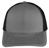 EPS101 Twill Mesh Adjustable SnapBack Baseball Trucker Caps GREY/BLACK Front