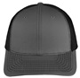 EPS101 Twill Mesh Adjustable SnapBack Baseball Trucker Caps CHARCOAL/BLACK Front