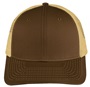 EPS101 Twill Mesh Adjustable SnapBack Baseball Trucker Caps BROWN/KHAKI Front