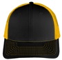 EPS101 Twill Mesh Adjustable SnapBack Baseball Trucker Caps BLACK/GOLD Front