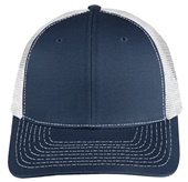 EPS101 Twill Mesh Adjustable SnapBack Baseball Trucker Caps NAVY/WHITE Front