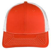 EPS101 Twill Mesh Adjustable SnapBack Baseball Trucker Caps ORANGE/WHITE Front