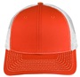EPS101 Twill Mesh Adjustable SnapBack Baseball Trucker Caps ORANGE/WHITE Front