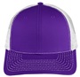 EPS101 Twill Mesh Adjustable SnapBack Baseball Trucker Caps PURPLE/WHITE Front