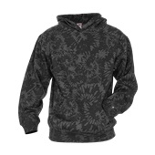 Badger Athletic Fleece Tie-Dye Youth Hood 227500 GRVT Front