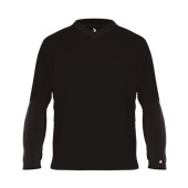 Badger Sweatless L/S Tee 426400 BK / BK Front