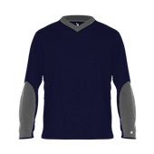 Badger Sweatless L/S Tee 426400 NY / GR Front