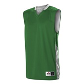 Alleson Youth Single Ply Reversible Jersey 589RSPY KG / WH Front