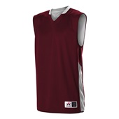 Alleson Youth Single Ply Reversible Jersey 589RSPY ML / WH Front