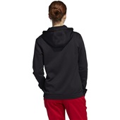 Adidas Team Issue Full Zip Womens Hoodie BLACK/MGH SOLID GREY Back