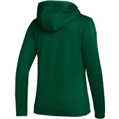 Adidas Team Issue Full Zip Womens Hoodie DARK GREEN/MGH SOLID GREY Back