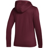 Adidas Team Issue Full Zip Womens Hoodie TEAM COLLEG BURGUNDY/MGH SOLID GREY Back