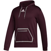 Adidas Team Issue Mens Pullover Hoodie TEAM MAROON/MGH SOLID GREY Front