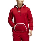 Adidas Team Issue Mens Pullover Hoodie TEAM POWER RED/MGH SOLID GREY Front