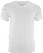 Lightweight, Pre-Shrunk 60% Cotton/ 40% Poly Cooling Short Sleeve T Shirt WHITE Front