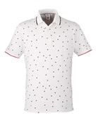 Puma Golf Men's Volition Skylight Polo 537477 BRT WHT/ NVY BLZ Pocket