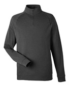 Devon & Jones Men's New Classics Charleston Quarter-Zip DG481 BLACK MELANGE Pocket