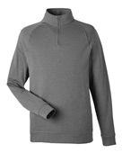 Devon & Jones Men's New Classics Charleston Quarter-Zip DG481 GRAPHITE MELANGE Pocket
