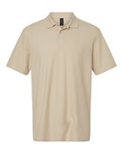 Gildan Men's Softstyle Double Pique Polo G648 SAND Pocket