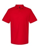 Gildan Men's Softstyle Double Pique Polo G648 CHERRY RED Pocket