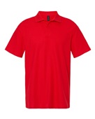 Gildan Men's Softstyle Double Pique Polo G648 RED Pocket