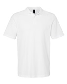 Gildan Men's Softstyle Double Pique Polo G648 WHITE Pocket
