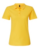 Gildan Ladies' Softstyle Double Pique Polo G648L DAISY Pocket