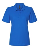 Gildan Ladies' Softstyle Double Pique Polo G648L ROYAL Pocket