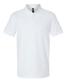 Gildan Unisex Midweight Double Pique Polo G858 WHITE Pocket