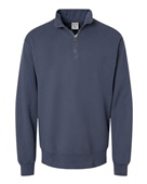 Comfortwash By Hanes Unisex Quarter-Zip Sweatshirt GDH425 ANCHOR SLATE Pocket