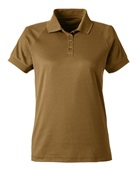 Harriton Ladies' Charge Snag And Soil Protect Polo M208W COYOTE BROWN Pocket